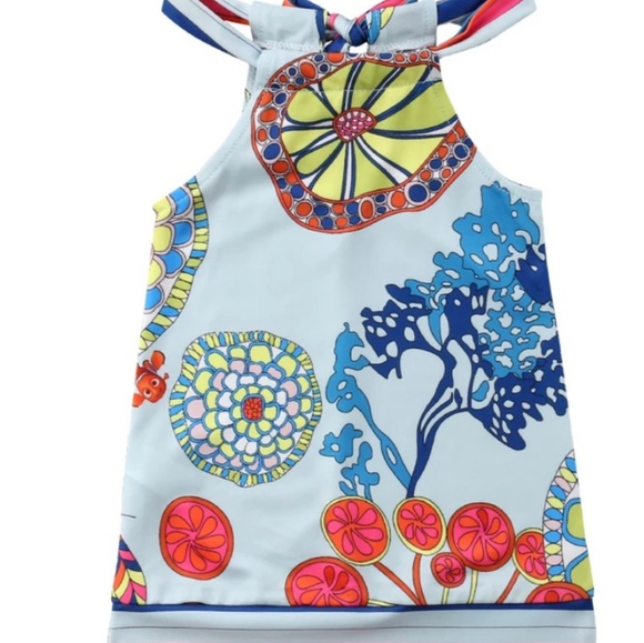 GIRLS DRESS UNDER THE SEA BEACH DRESS - Picture 5 of 5